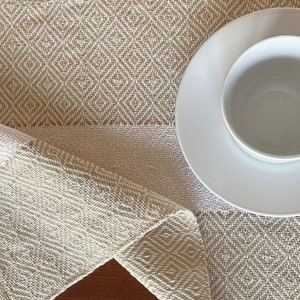 Handwoven Placemats in Au Natural, Set of Four image 1