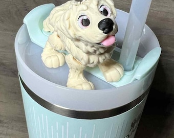 3D Printed Dog Straw Topper