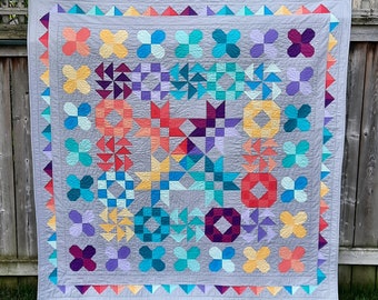 Bright & Modern Quilt - Ready to Ship