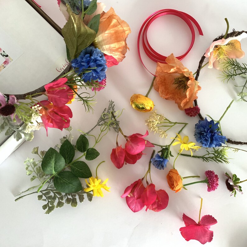 Flower Crown Kit DIY Make Your Own Flower Crown Hen Night Etsy
