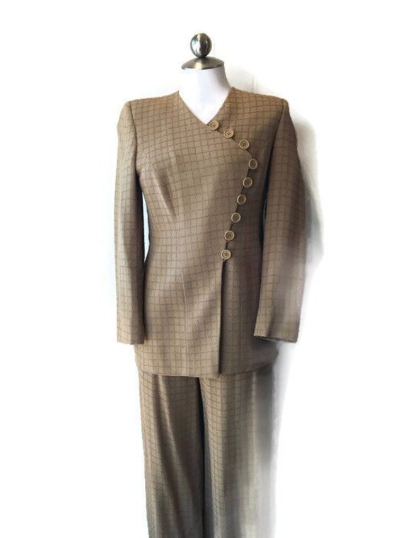 Giorgio Armani Mustard Window Pane Two 