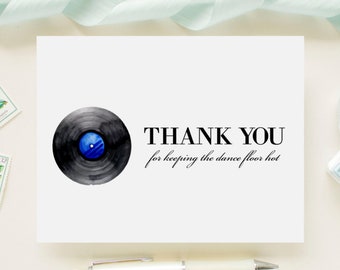 Wedding Card for Your DJ or Sound Technician On Your Wedding Day - Thank You For Keeping The Dance Floor Hot