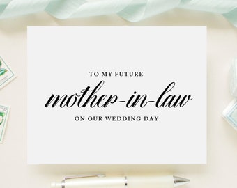 Customizable Card for Your Mother-in-Law and Father-in-Law On Your Wedding Day