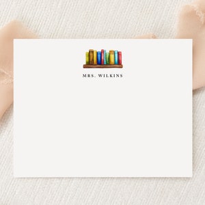 Personalized Custom Teacher Stationery | Stationary | Teacher Gift | Monogram | Flat Note Cards | Printed Thank You | Snail Mail Gift