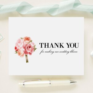 Wedding Card for Your Florist On Your Wedding Day - Thank You For Making Our Wedding Bloom