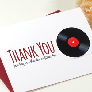 Hochzeitskarte für Deinen DJ oder Soundtechniker an deinem Hochzeitstag - Danke, dass du die Tanzfläche heiß gehalten hast