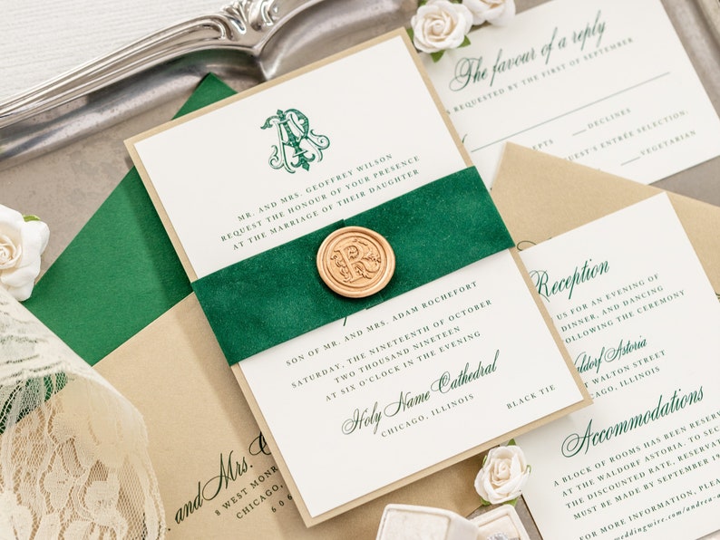formal attire requested wedding invitation