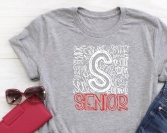 Senior shirt, class of 2019, graduation shirt, grad night tee, college grad tee, high school graduation, graduation gift, scholl spirit tee