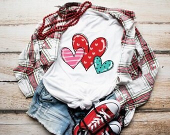 Valentines shirt, heart shirt, love tee, kindness shirt, galentines shirt, womens tee, valentines day tee, rainbow tee, love all around