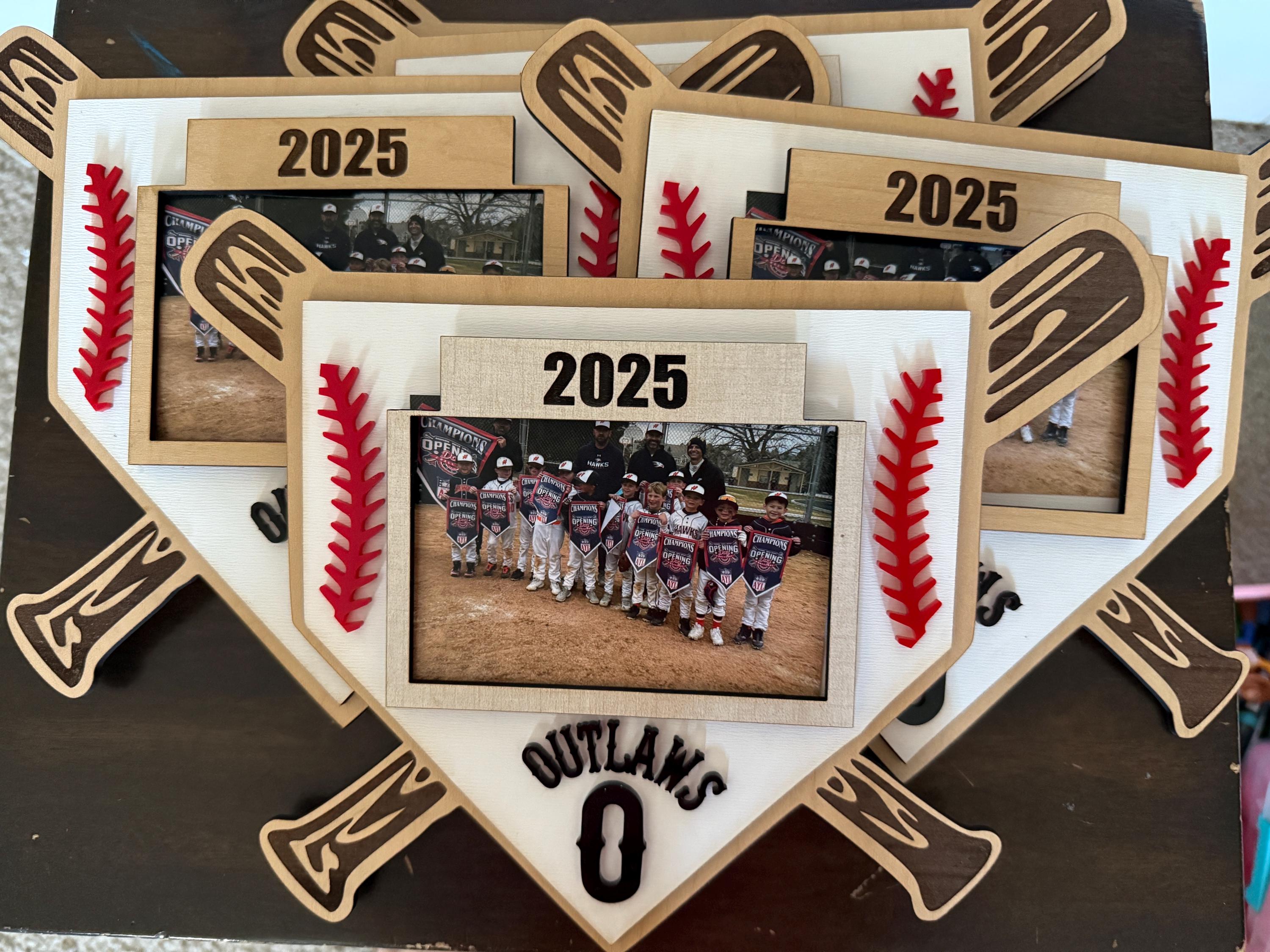 Personalized Baseball Team Photo Frame, Coach Gift - Etsy