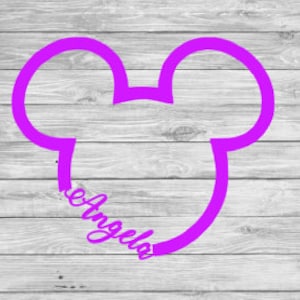 mickey decal, Mickey car decal, Name decal, mickey sticker, disney sticker, car decals, fish extender, Yeti decal,