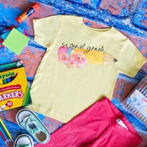 2nd grade shirt, Back to school shirt, first day of school tee, kids shirt, school shirt, girls back to school, personalized tee, 1st grade