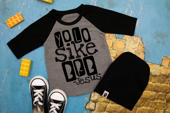 Boys Funny Easter Tee, Boys Easter Shirt, YOLO, Funny Shirt