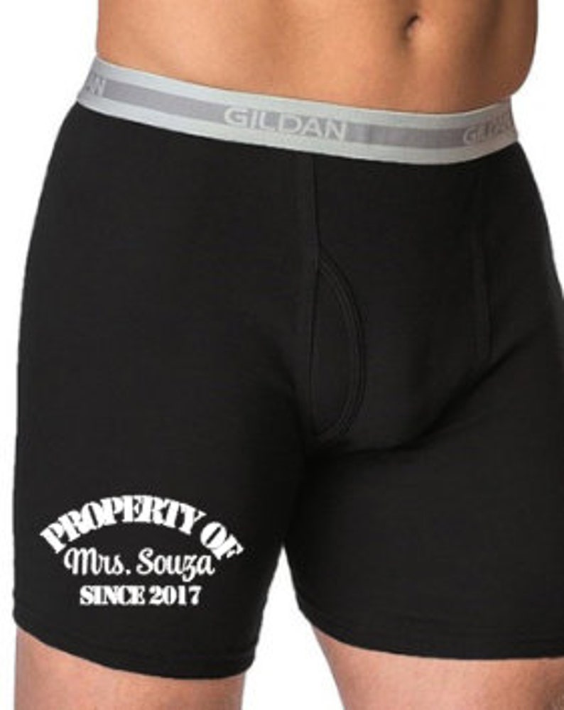 Valentine Boxers Mens Valentines Gift Property of Boxers Etsy