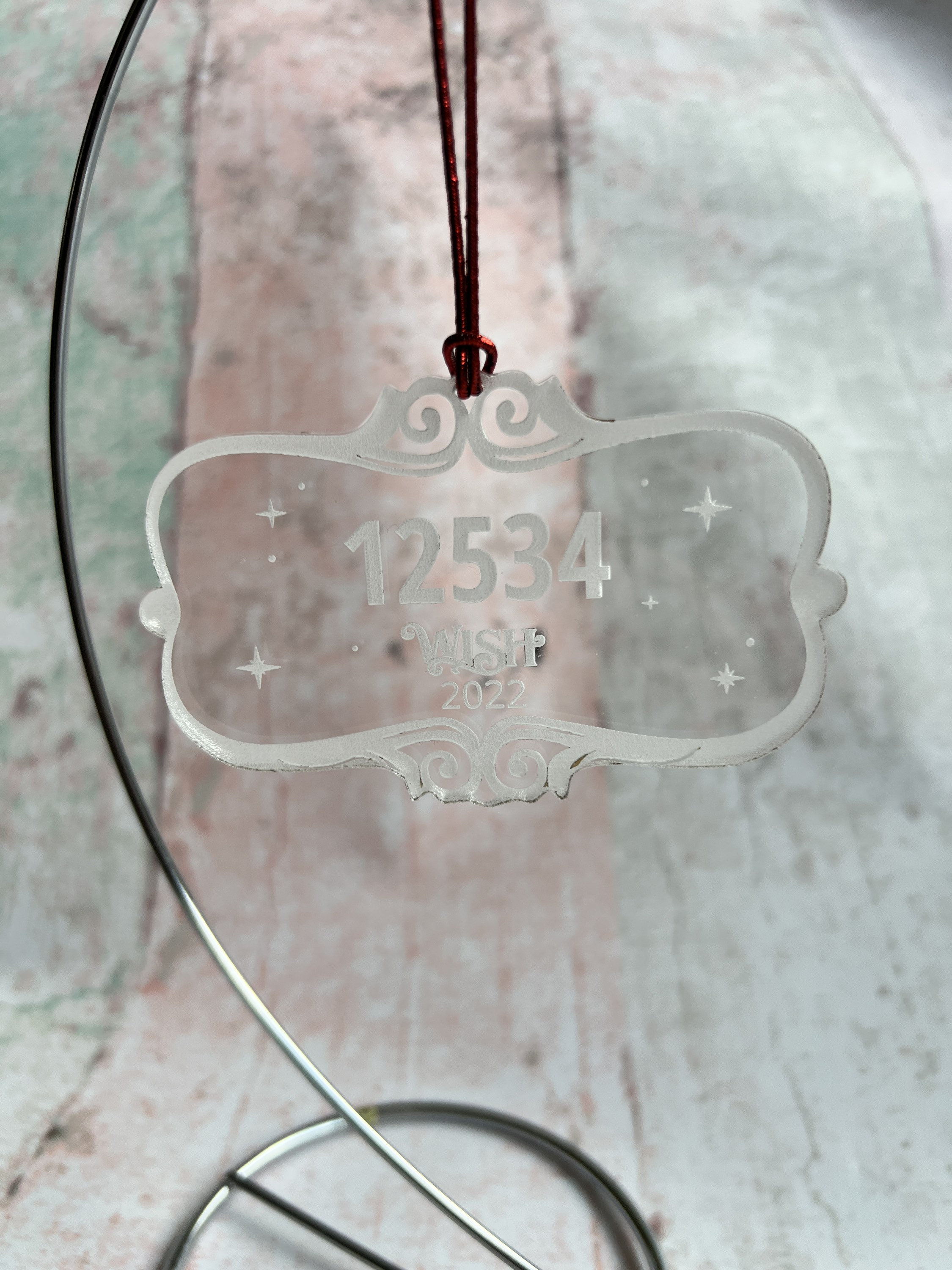 Disney Wish Ornament Ornament Exchange Wish Name Plate Etsy