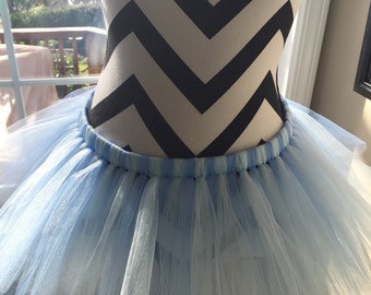Cinderella tutu, halloween costume,  running tutu, blue tutu, sadness tutu, marathon tutu, adult tutu, princess running skirt, half marathon