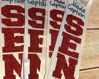 Senior sash, cheerleading sash, class of 2025, cheerleeder sash, homecoming sash, graduation shirt, prom queen,captain sash, bridesmaid sash