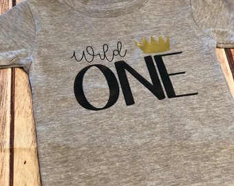 Wild one shirt, First birthday shirt, boys birthday shirt, birthday tshirt, wild things, boys tee, cake smash shirt, matching family shirts