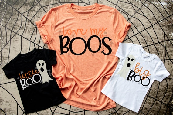Matching Halloween Shirts, Mom Shirt, Boos Shirt, Big Boo, Little