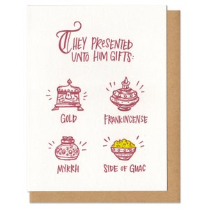 They Presented Unto Him Gifts: Side of Guac Greeting Card Boxed Set of 6