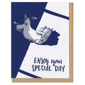 Enjoy Your Special Day Cat Greeting Card