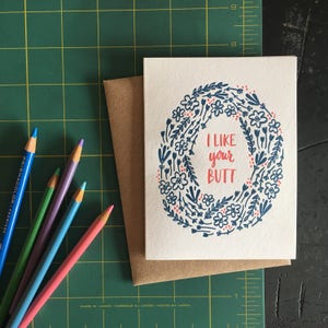 I Like Your Butt Greeting Card - Etsy