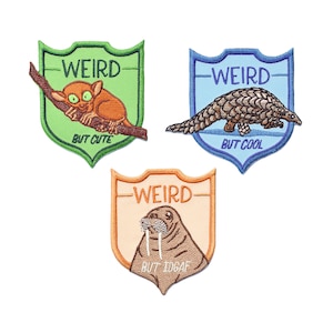 Weird Animals Patch Set of 3