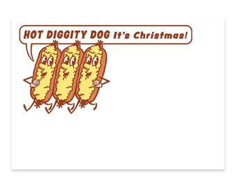 Hot Diggity Dog It's Christmas Mini Cards Set of 10