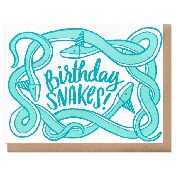 Birthday Snakes! Greeting Card