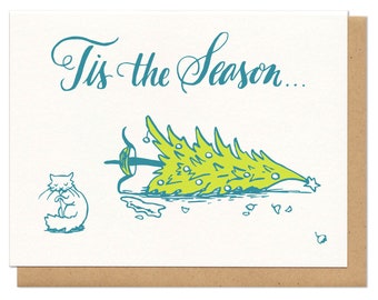 Tis The Season Christmas Greeting Card