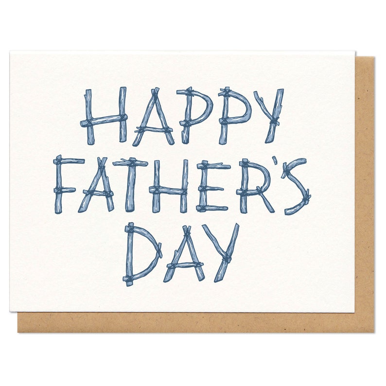Happy Father/'s Day Logs Greeting Card