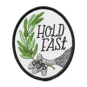 Hold Fast Eagle Claw and Olive Branch Patch