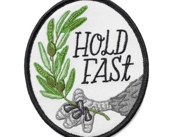 Hold Fast Eagle Claw and Olive Branch Patch