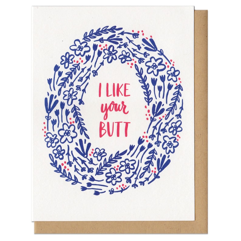 I Like Your Butt Greeting Card - Etsy Singapore