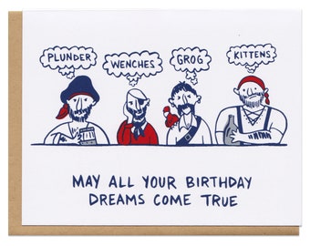 Pirate Birthday Greeting Card