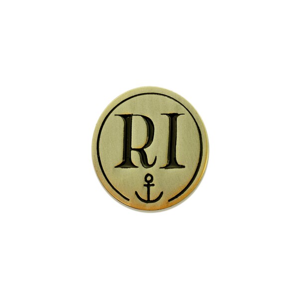 Rhode Island Anchor Enamel Pin