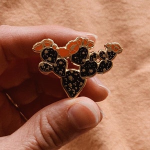 Cosmic Cactus Pin, 1.5" Hard Enamel. Desert, Wedding Favor, Succulent, Nopal, Stocking Stuffer
