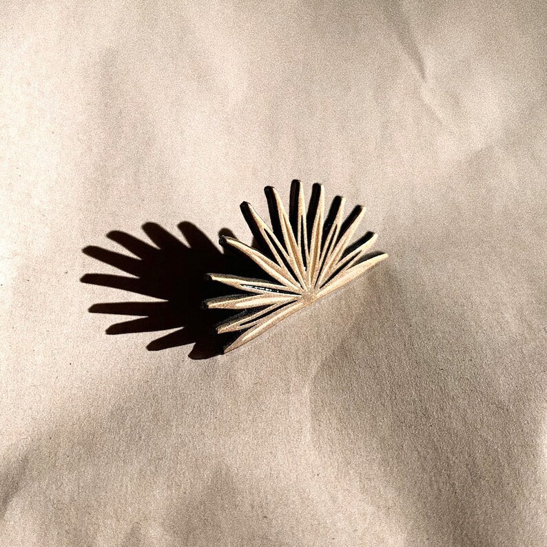 Agave Soft Enamel Pin, 1.3 Antique Gold Finish. Cactus Lapel Pin. Sand & Black Soft Enamel, Gift Idea. Gift for Her image 1