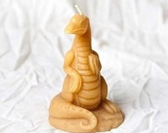 Beeswax Dragon Candle