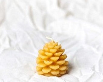 Pure Beeswax 3 Small Pinecones