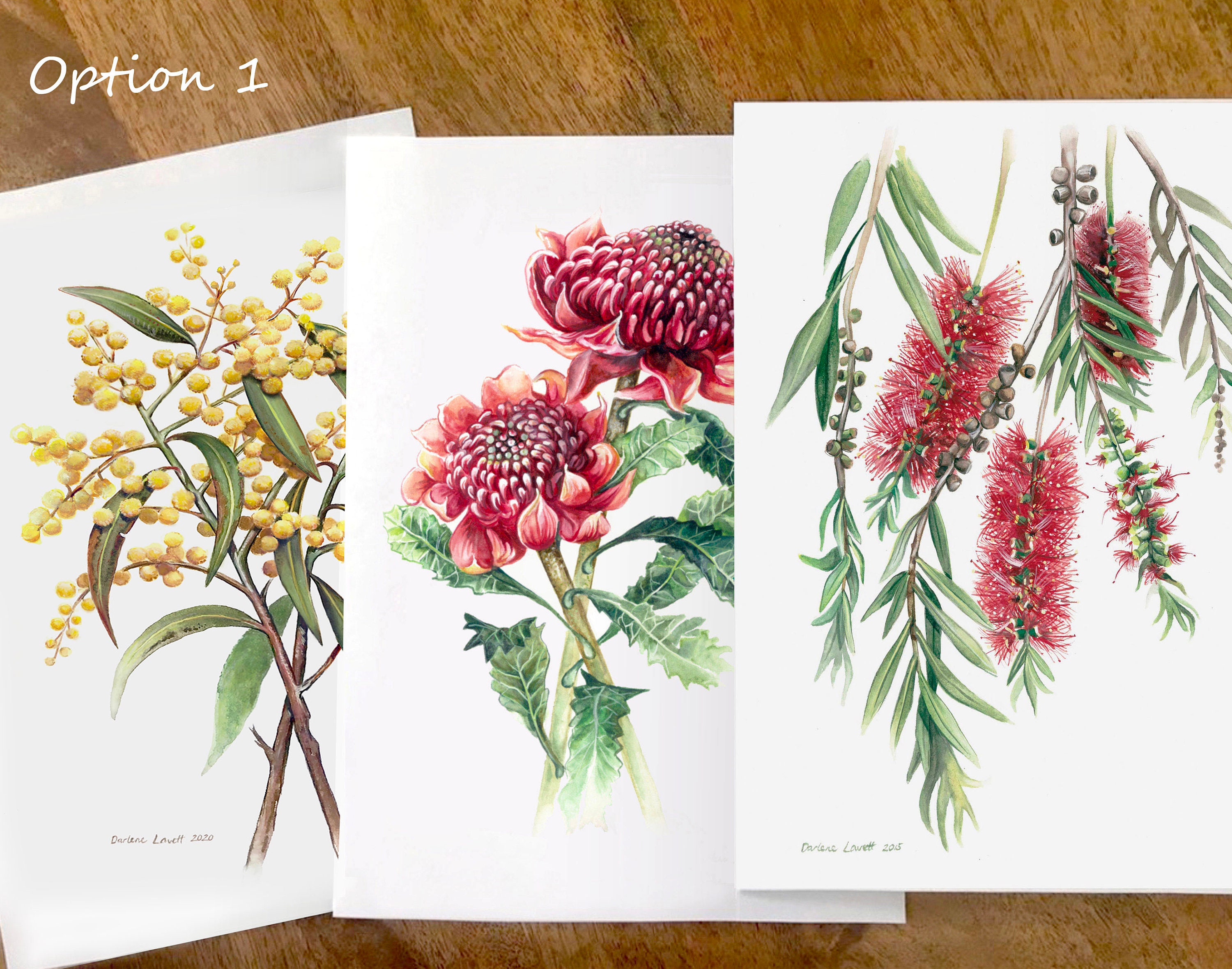 Australian Native Flora Set of 3 Limited edition prints Etsy