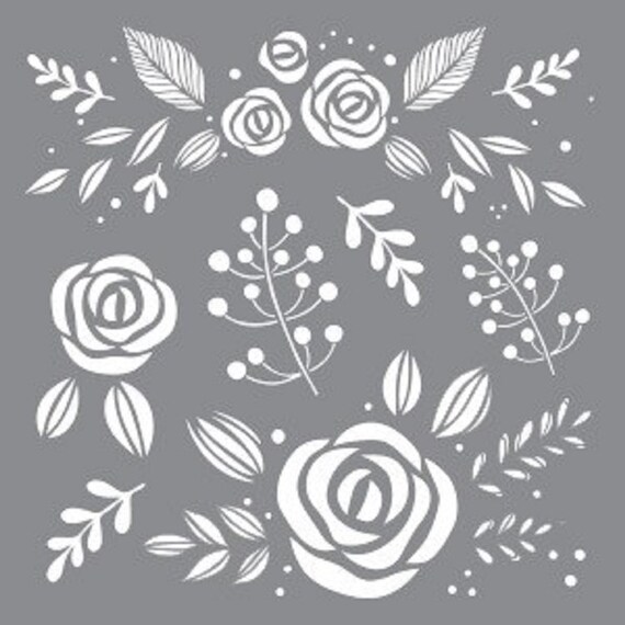 Americana Decor Stencils 8 X 8 Whimsical Etsy