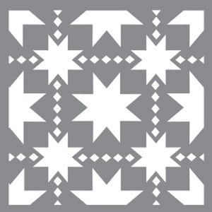 Pochoirs décoratifs Americana - 20 x 20 cm (8 po. x 20 po.) - Pochoirs réutilisables pour patchwork