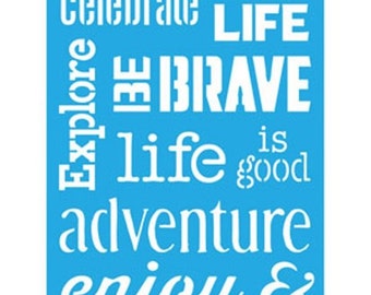 Americana Decor-Stencils-Motivation-6" x 8"