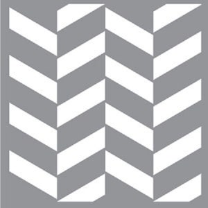 Americana Decor-Stencils-Zig Zag, Reusable Stencil 12 x 12