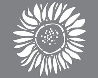 6" x 6"  Sunflower, Stencil, Americana Decor