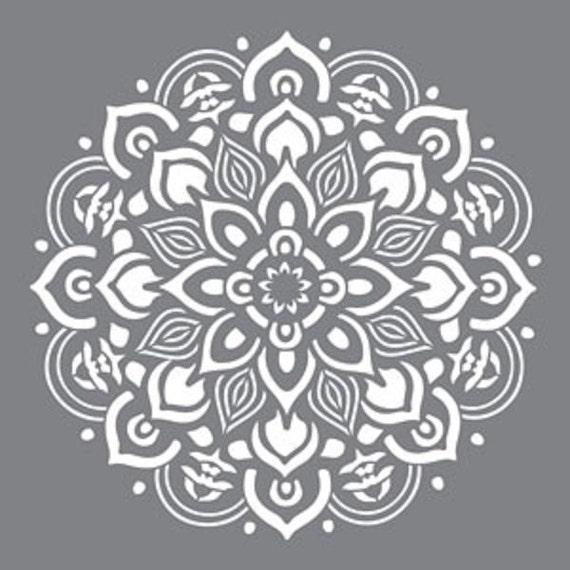 Americana Decor Stencils Mandala 12 X 12 Etsy