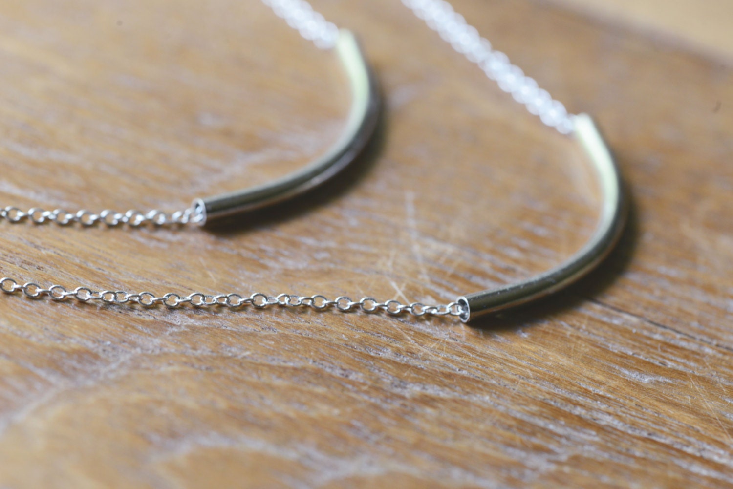 Sterling Silver Ruthenium D/C Double Strand Necklace with 2in