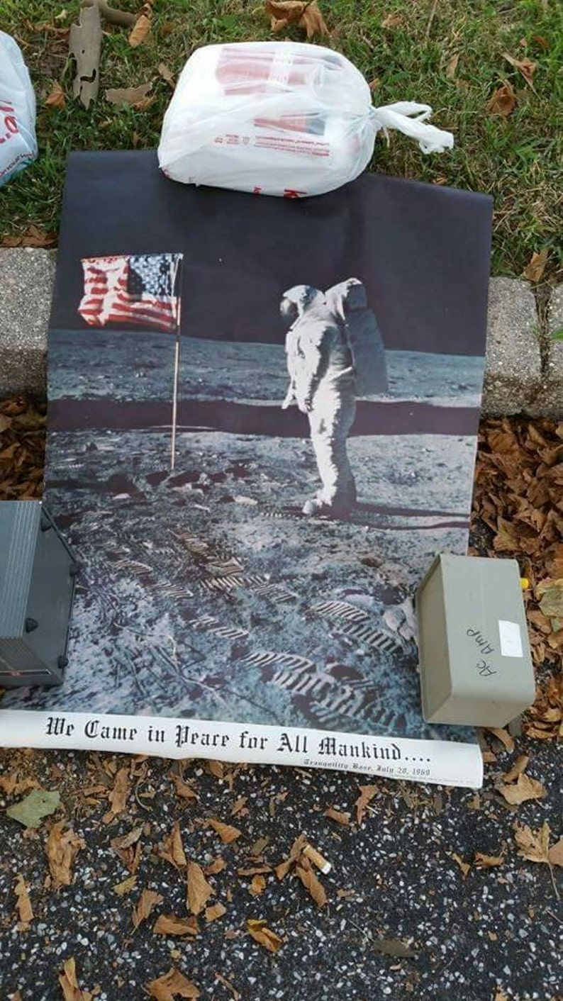 NASA Moon Landing Poster