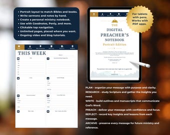 Digital Preachers Notebook Portrait Edition v1.0